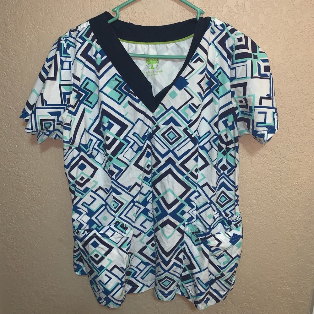 Healing Hands Scrub Top